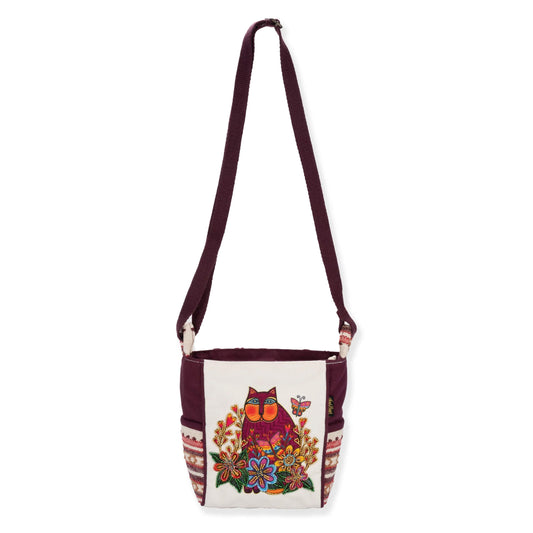 Laurel Burch Corazon Cat Crossbody Bag with Adjustable Strap
