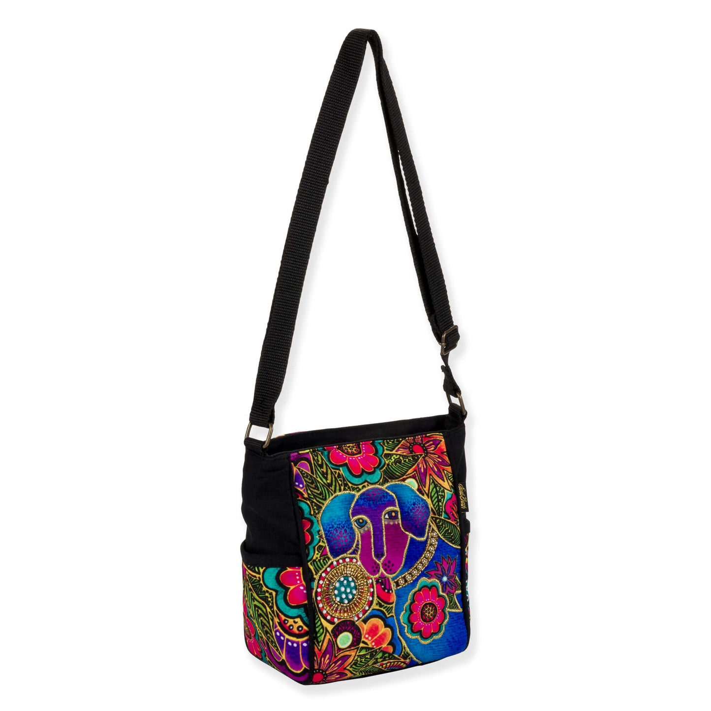 Laurel Burch Astra Bleu Pup Crossbody Bag