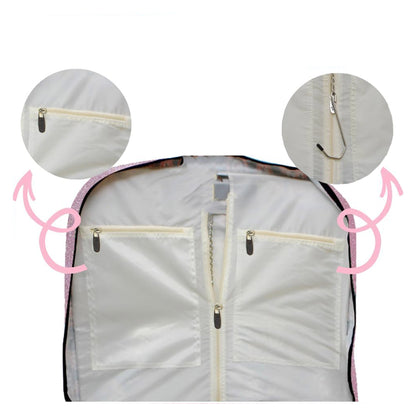 Pink and Black Glitter Garment Bags