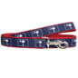 South Carolina Flag 6-Foot Dog Leash with Palmetto Tree and Crescent Moon