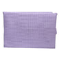 Waffle Weave Cosmetic Bags Size in a Rainbow of Colors 9L x 6H x 3" W