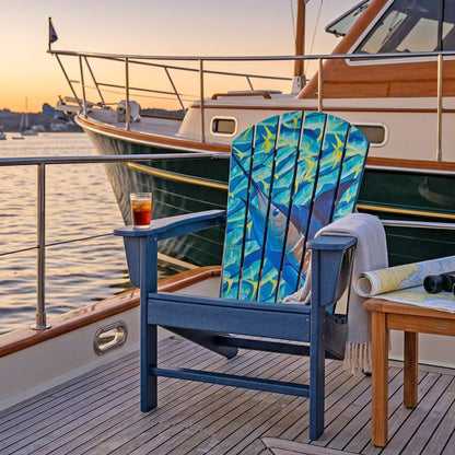 Guy Harvey Missed a Spot Marlin Adirondack Chair – Outdoor HDPE Patio Chair