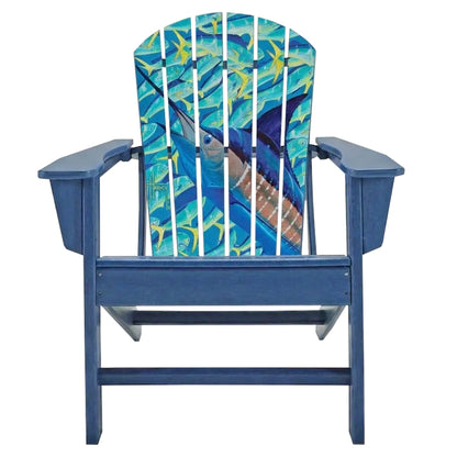 Guy Harvey Missed a Spot Marlin Adirondack Chair – Outdoor HDPE Patio Chair