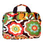 Floral Passion Padded Laptop Carry Bag with Denim Lining