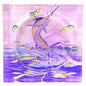 Guy Harvey 7" Square Glass Cigar Ashtray