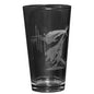 Guy Harvey Laser Etched Pint Glass 16oz