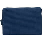 Waffle Weave Cosmetic Bags Size in a Rainbow of Colors 9L x 6H x 3" W