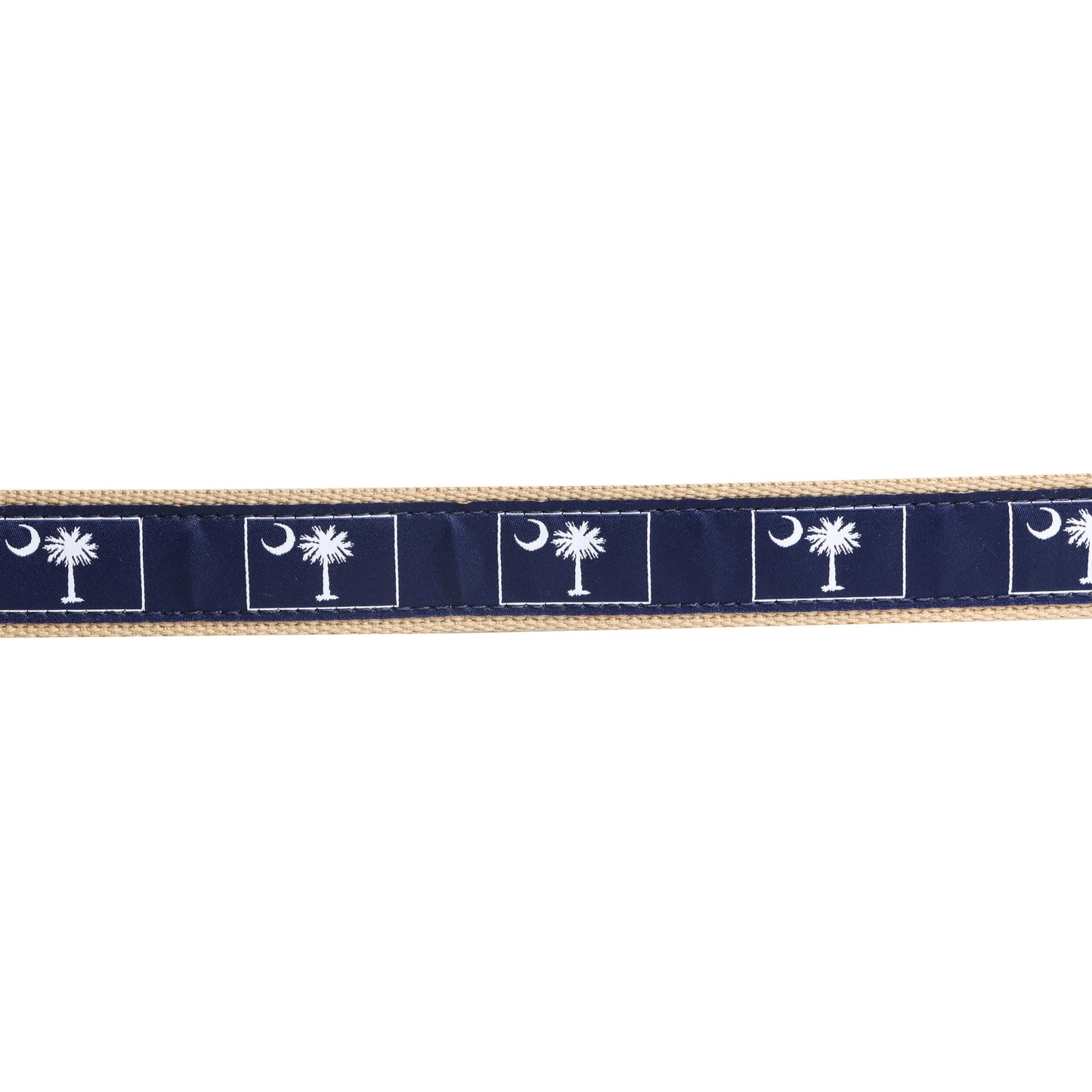 SoliVisk Palmetto Moon South Carolina State Flag Leather Tab Belt  Made in USA