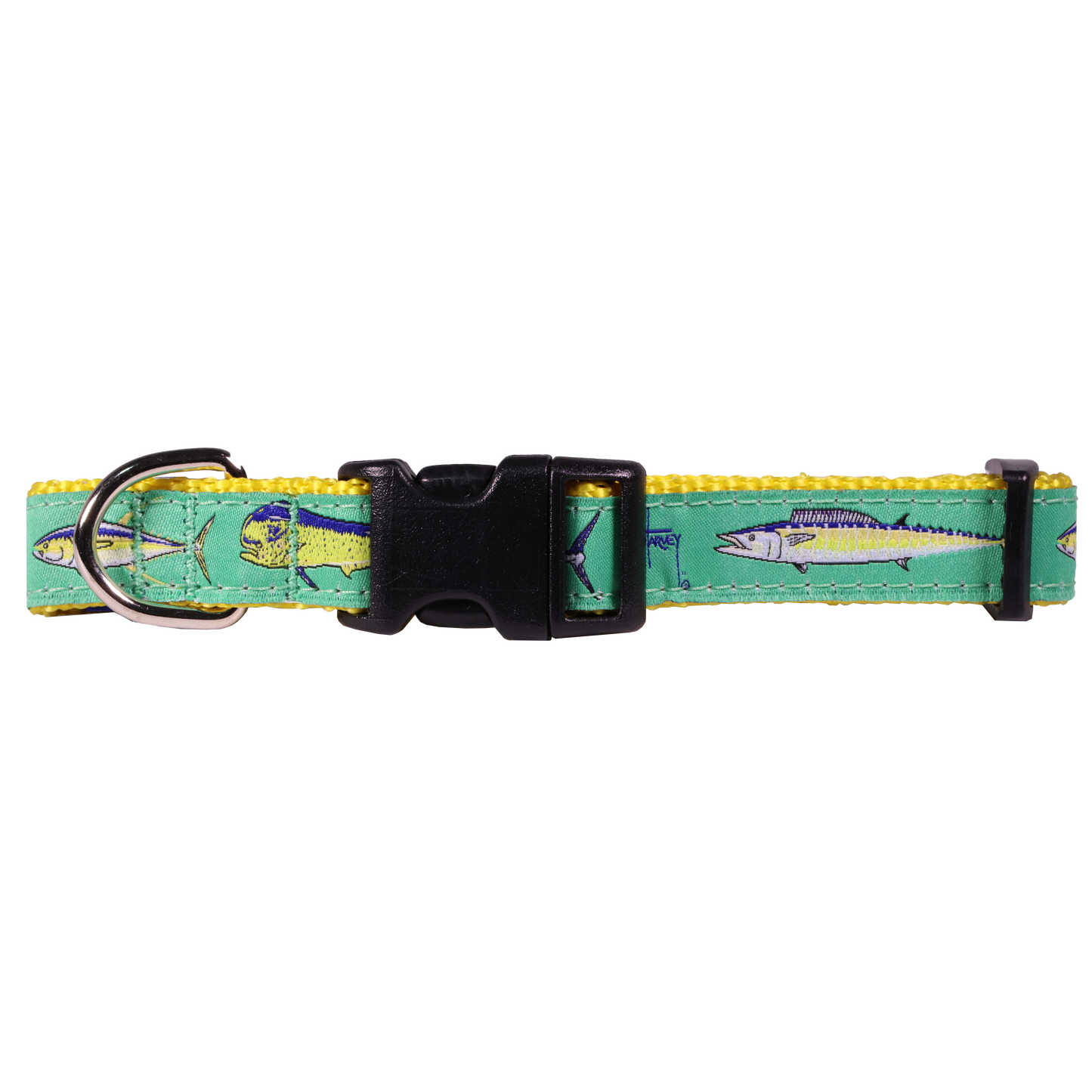 Guy Harvey Offshore Dog Collar – Sport Fish-Themed Marlin Dolphin Tuna
