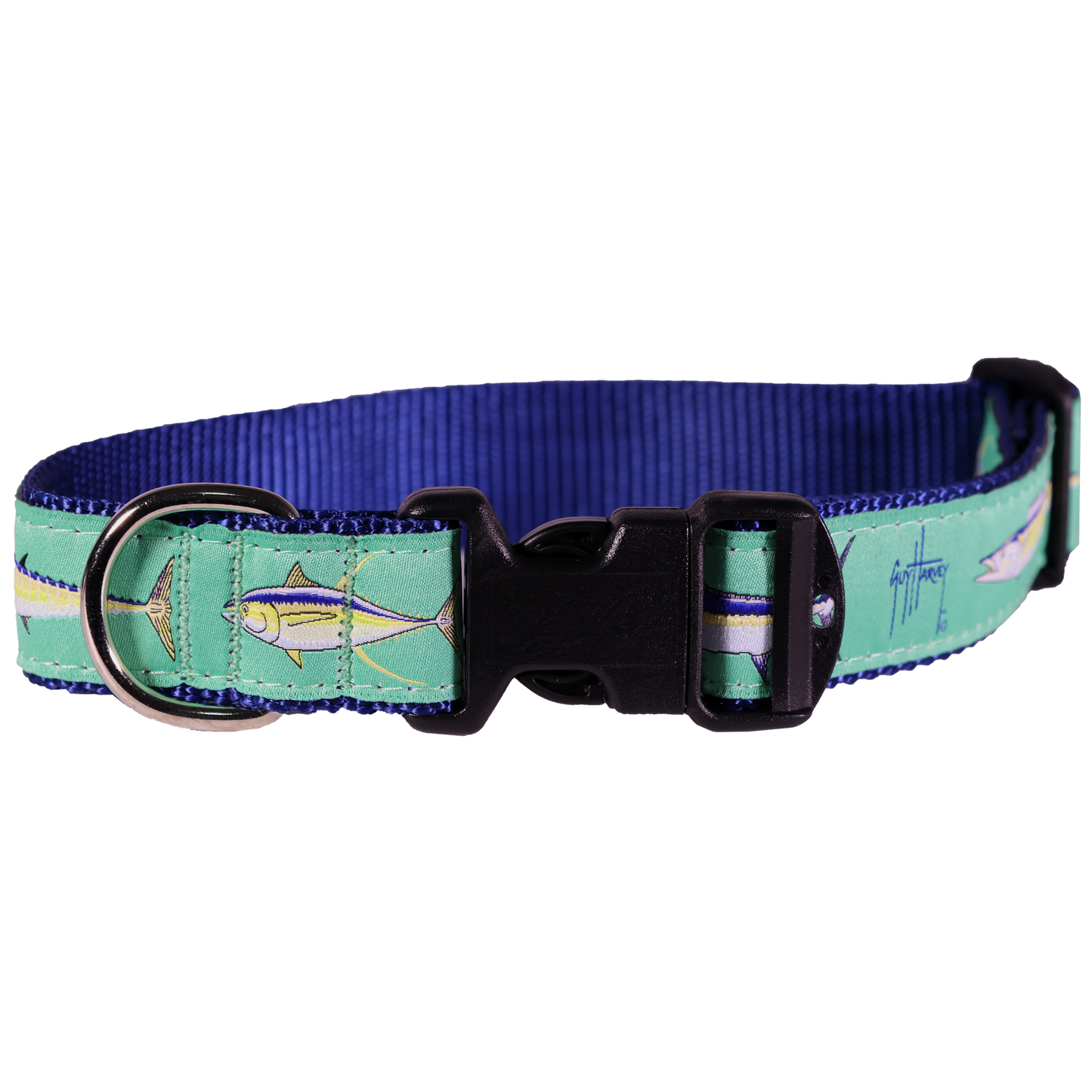 Guy Harvey Offshore Dog Collar – Sport Fish-Themed Marlin Dolphin Tuna