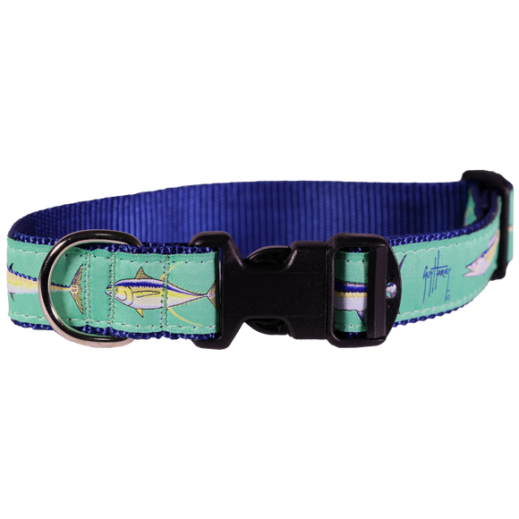 Guy Harvey Offshore Dog Collar – Sport Fish-Themed Marlin Dolphin Tuna