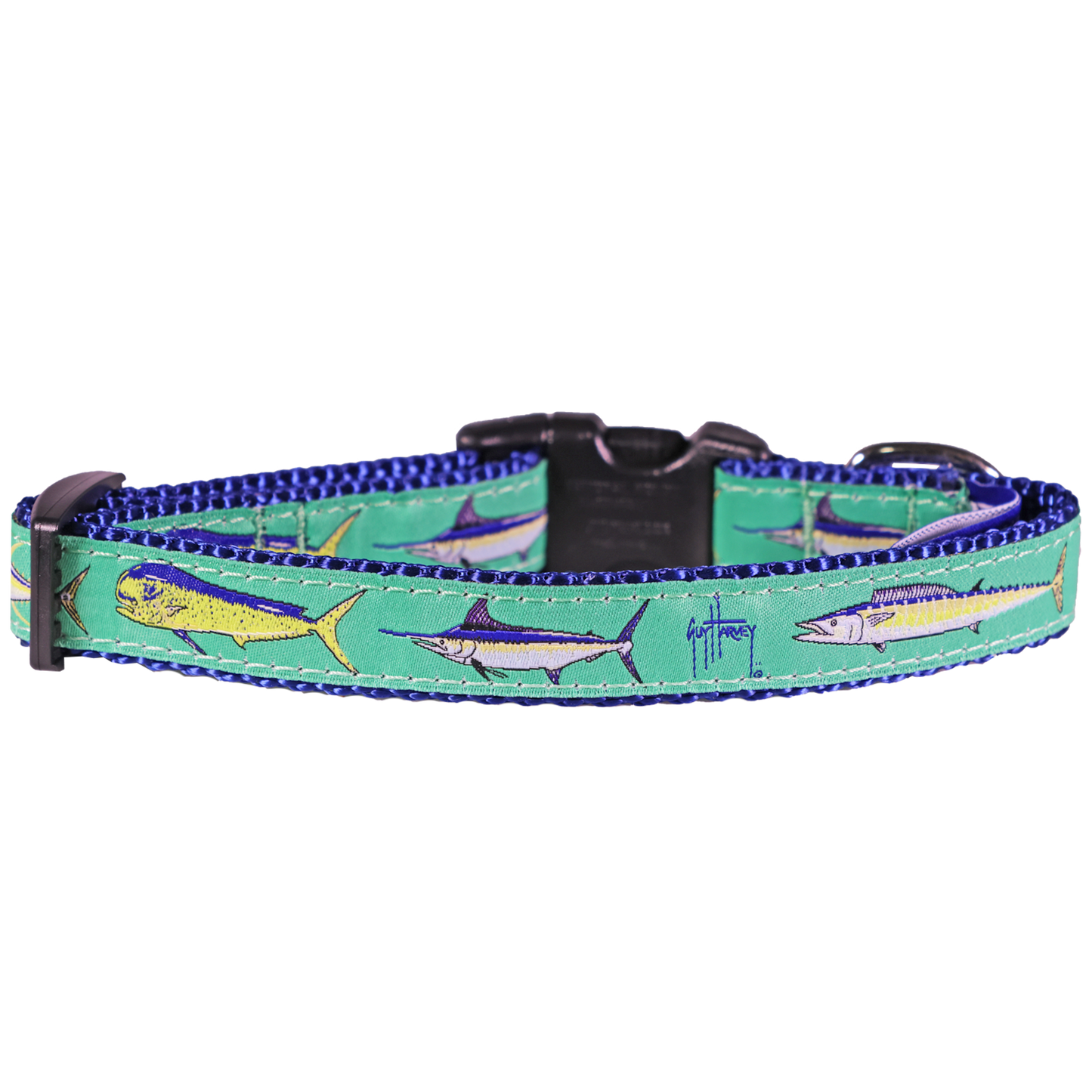 Guy Harvey Offshore Dog Collar – Sport Fish-Themed Marlin Dolphin Tuna