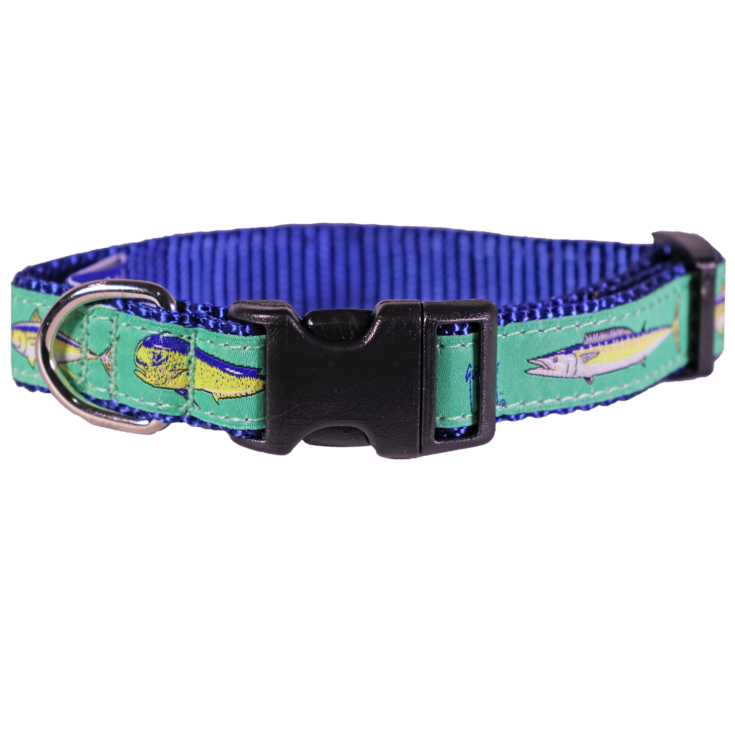 Guy Harvey Offshore Dog Collar – Sport Fish-Themed Marlin Dolphin Tuna