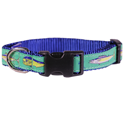 Guy Harvey Offshore Dog Collar – Sport Fish-Themed Marlin Dolphin Tuna
