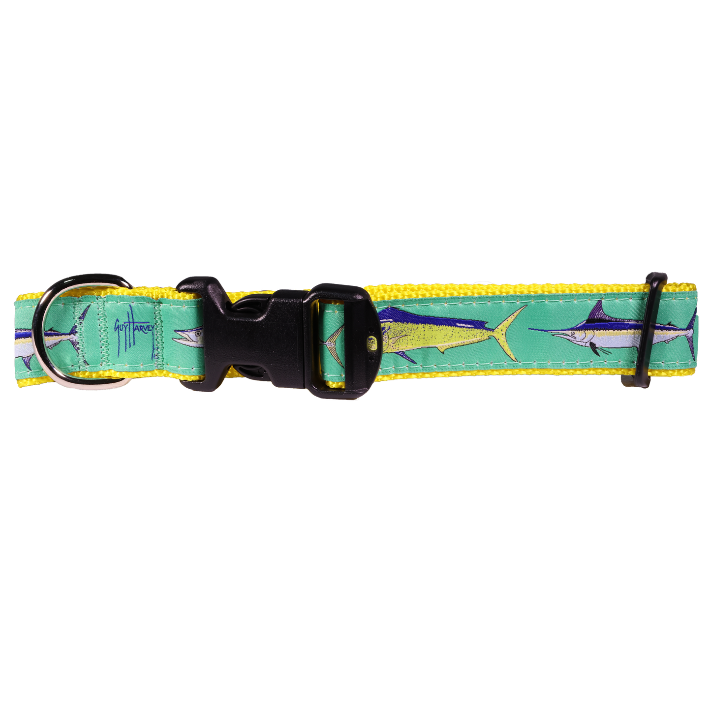 Guy Harvey Offshore Dog Collar – Sport Fish-Themed Marlin Dolphin Tuna