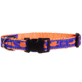 Guy Harvey Orange and Royal Blue Marlin Dog Collar