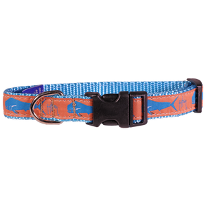 Guy Harvey Orange Dolphin Fish Dog Collar