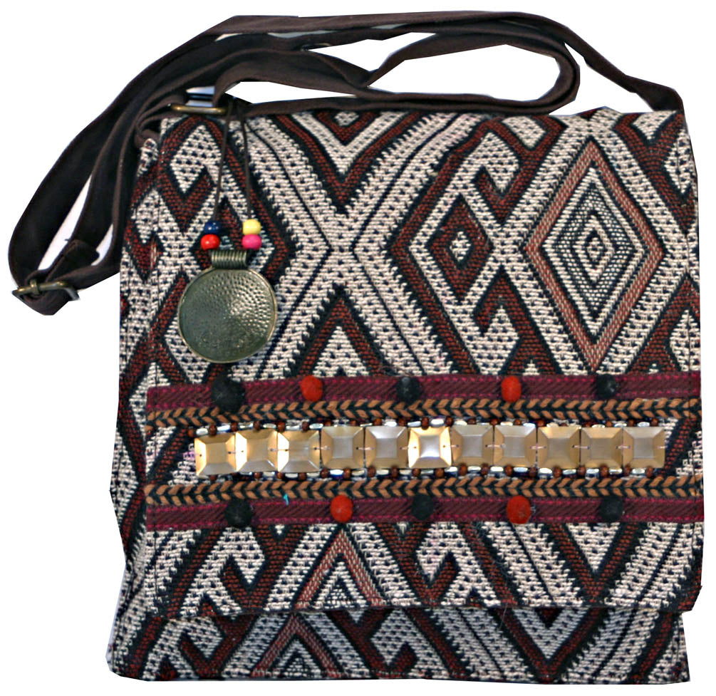 Boho Tribal Flapover Shoulder Bag