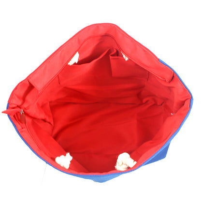 Navy and Red Nautical Themed Anchor Tote Bags