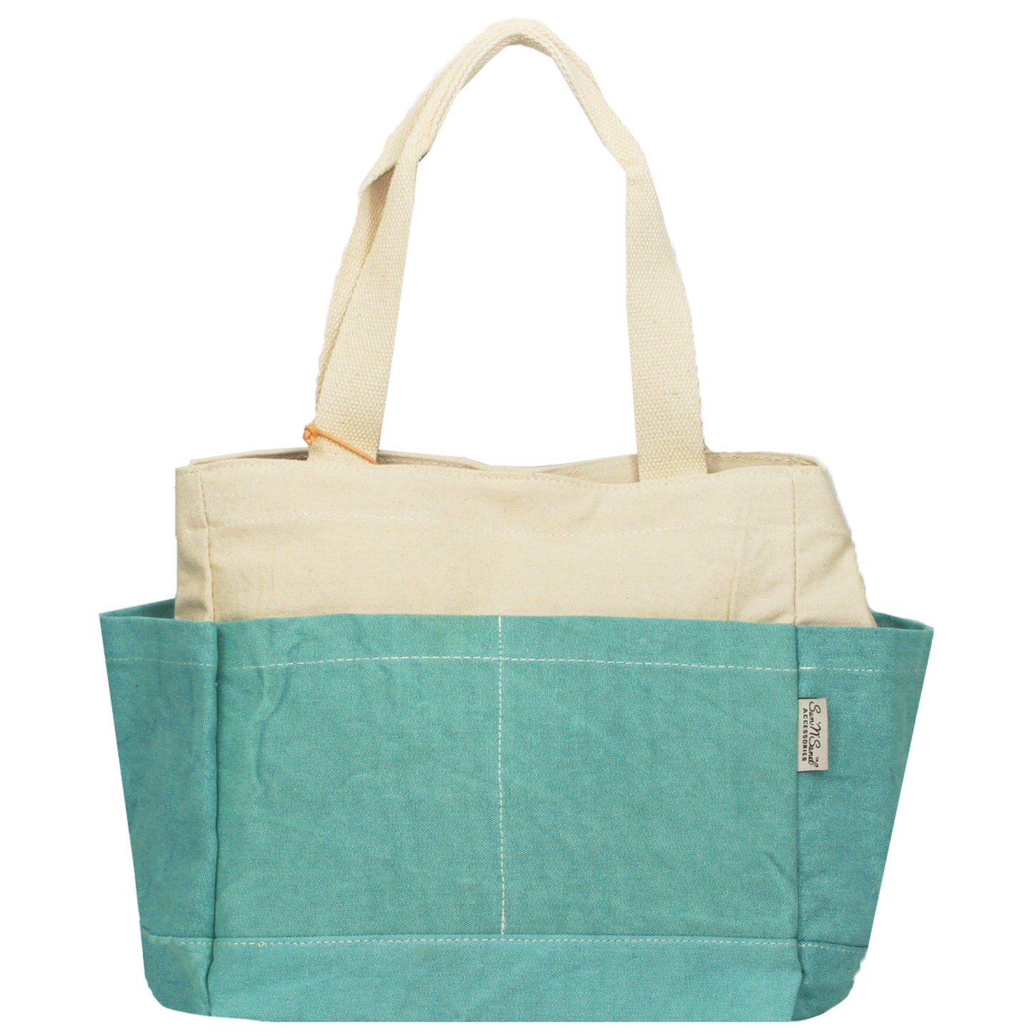 Five Pocket Heavy Duty Canvas Organizer Utility Tote Bag
