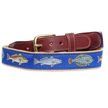 Solivisk Carolina Slam Men’s Leather Tab Fishing Belt – Made in USA