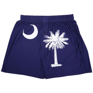 South Carolina Palmetto Moon State Flag Unisex Boxer Shorts For Men and Women