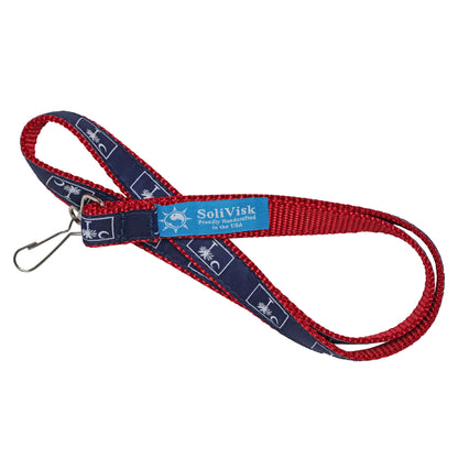 SoliVisk USA Made Lanyard ID Badge Holder Camo, Palmetto, Nautical, Sailboats