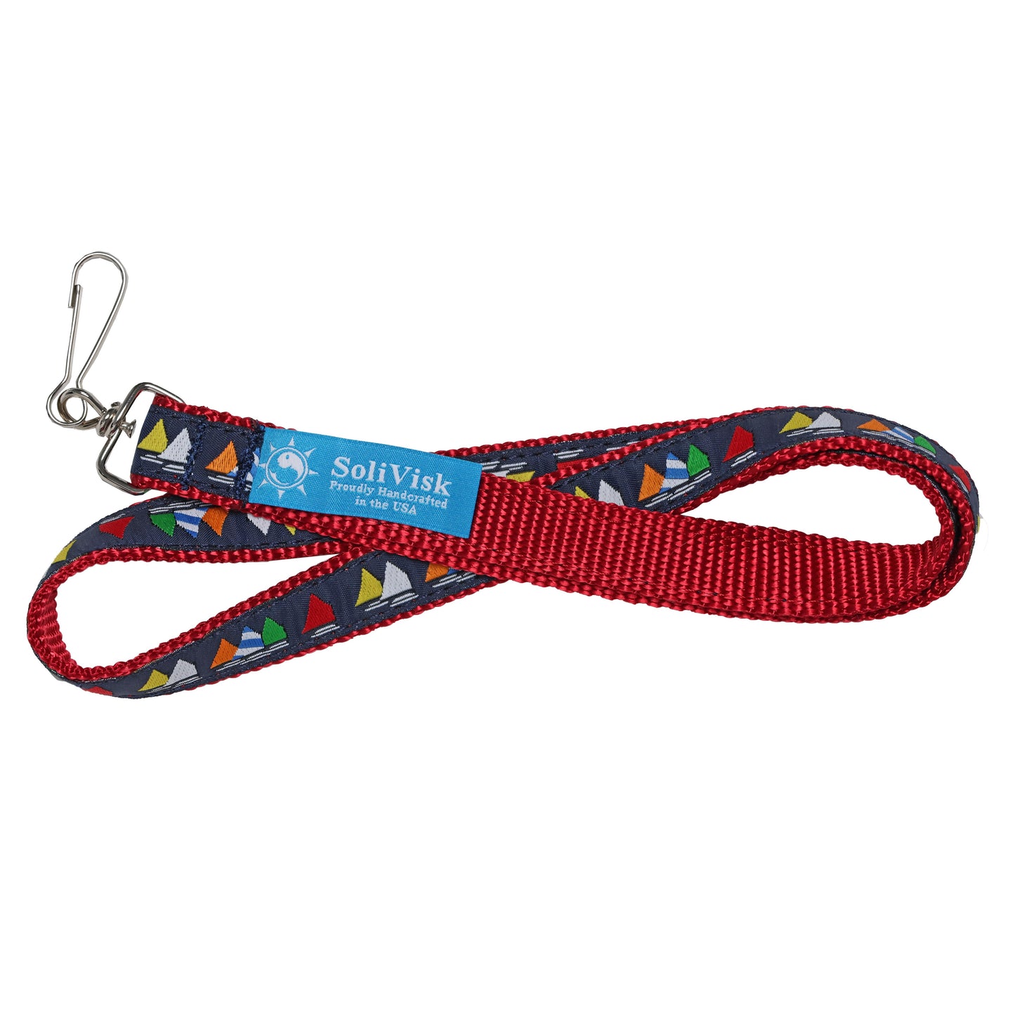 SoliVisk USA Made Lanyard ID Badge Holder Camo, Palmetto, Nautical, Sailboats