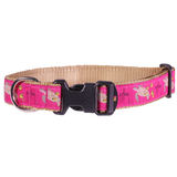 Guy Harvey Pink Sea Turtle Dog Collar - Stylish and Comfortable Pet Accessory