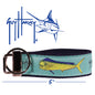 Guy Harvey Bull Dolphin Seafoam Key Fob Ring