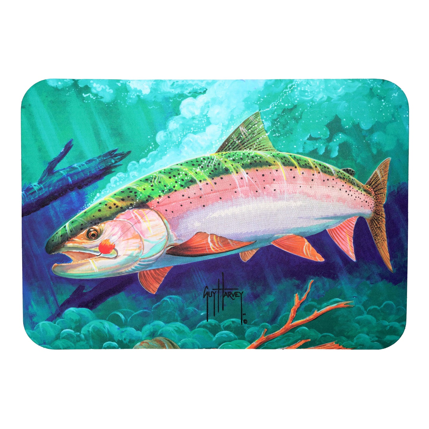 Guy Harvey Cooler Mat EVA Foam Deck Pad Fits Yeti Coolers without wheels  Non-Slip, Marine Grade