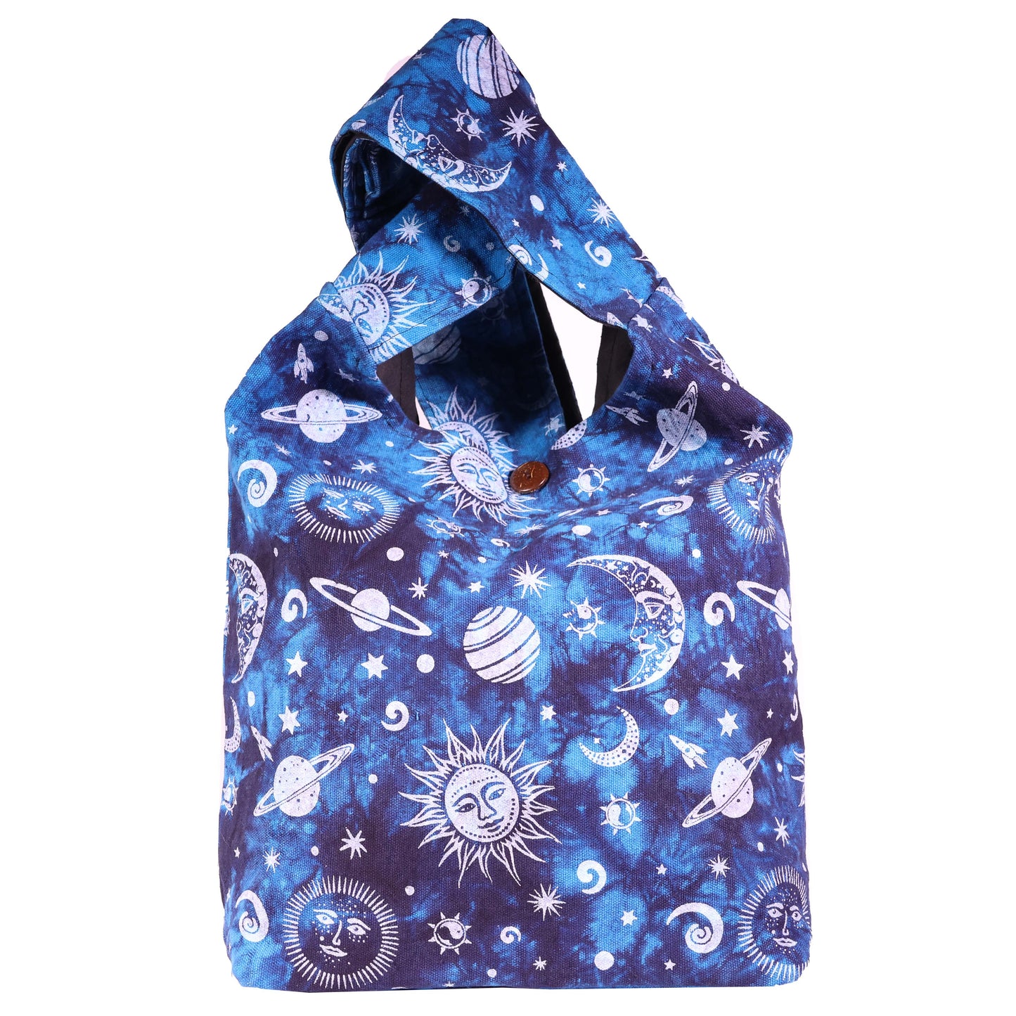 SoliVisk Sun Moon & Stars Celestial Crossbody Bucket Bag