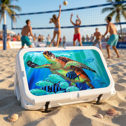 Guy Harvey Cooler Mat EVA Foam Deck Pad Fits Yeti Coolers without wheels  Non-Slip, Marine Grade
