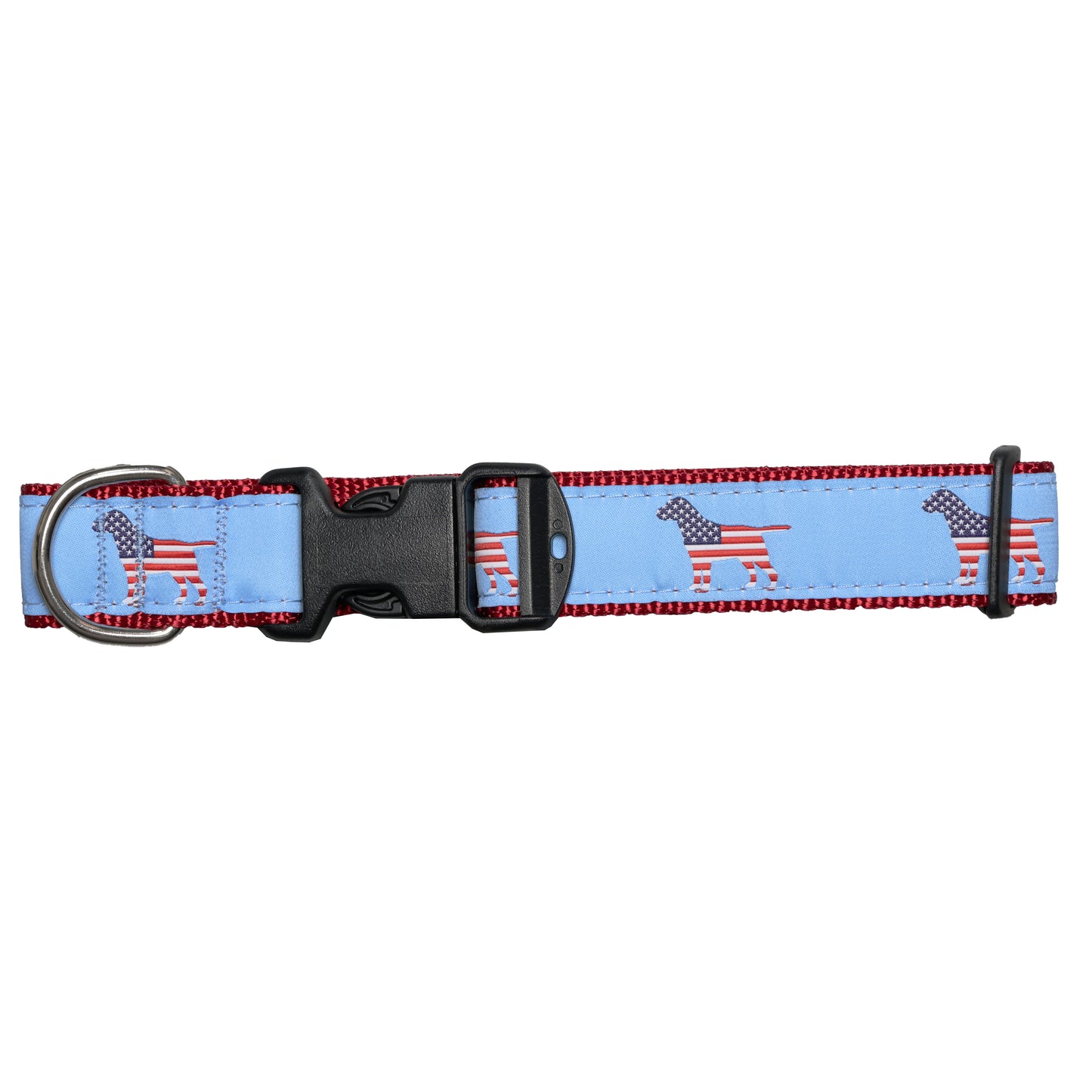 SoliVisk USA Dog Collar American Flag Lobster, Dog, or Whale Design Made in USA