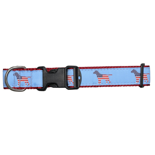 SoliVisk USA Dog Collar American Flag Lobster, Dog, or Whale Design Made in USA