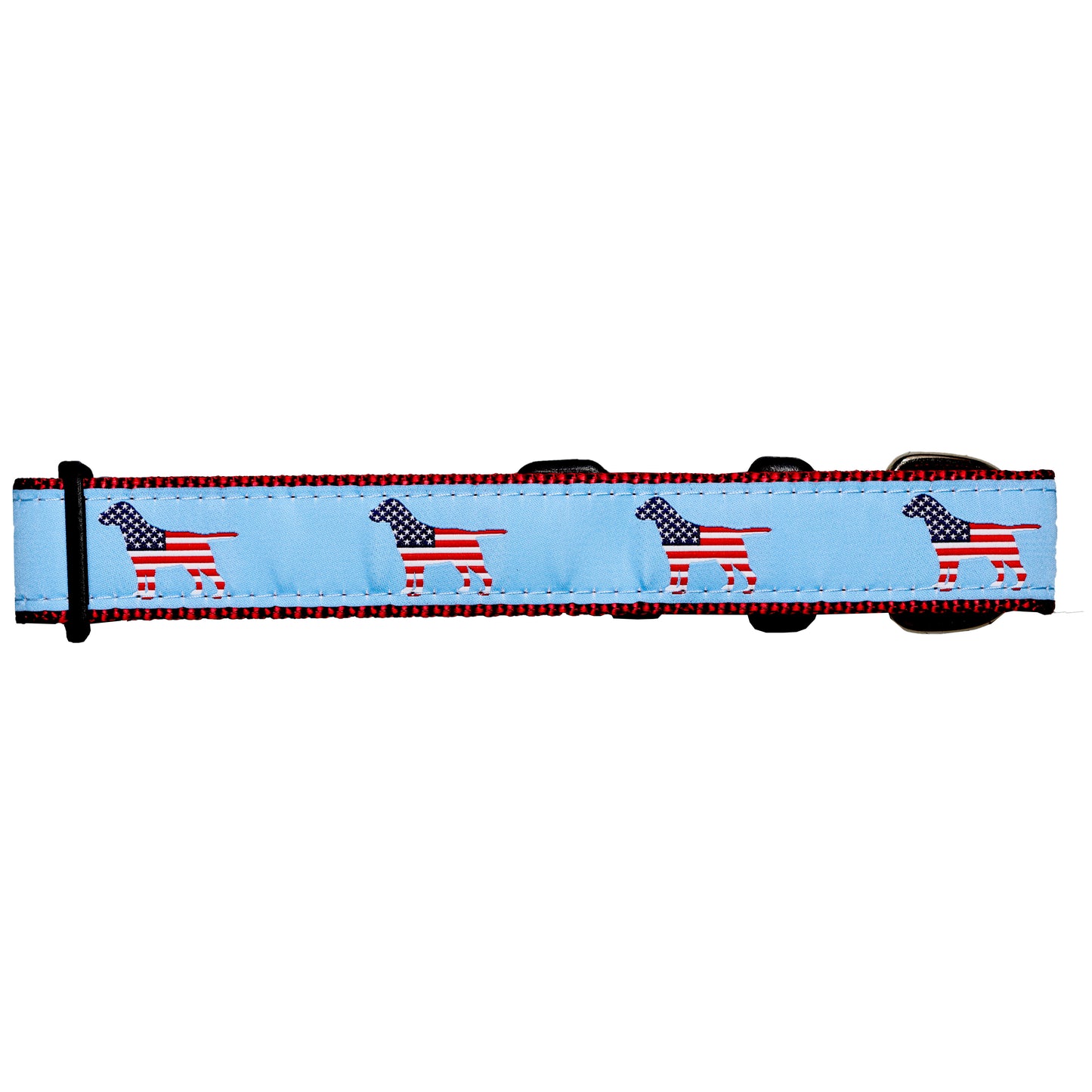 SoliVisk USA Dog Collar American Flag Lobster, Dog, or Whale Design Made in USA