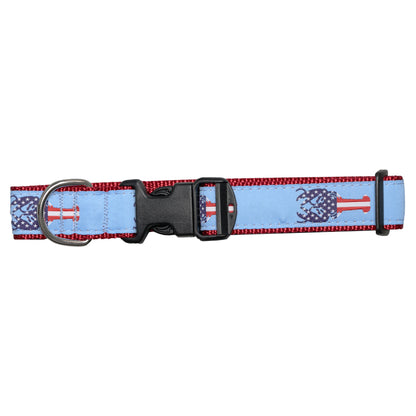 SoliVisk USA Dog Collar American Flag Lobster, Dog, or Whale Design Made in USA