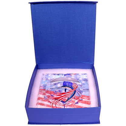 Guy Harvey 7" Square Glass Cigar Ashtray