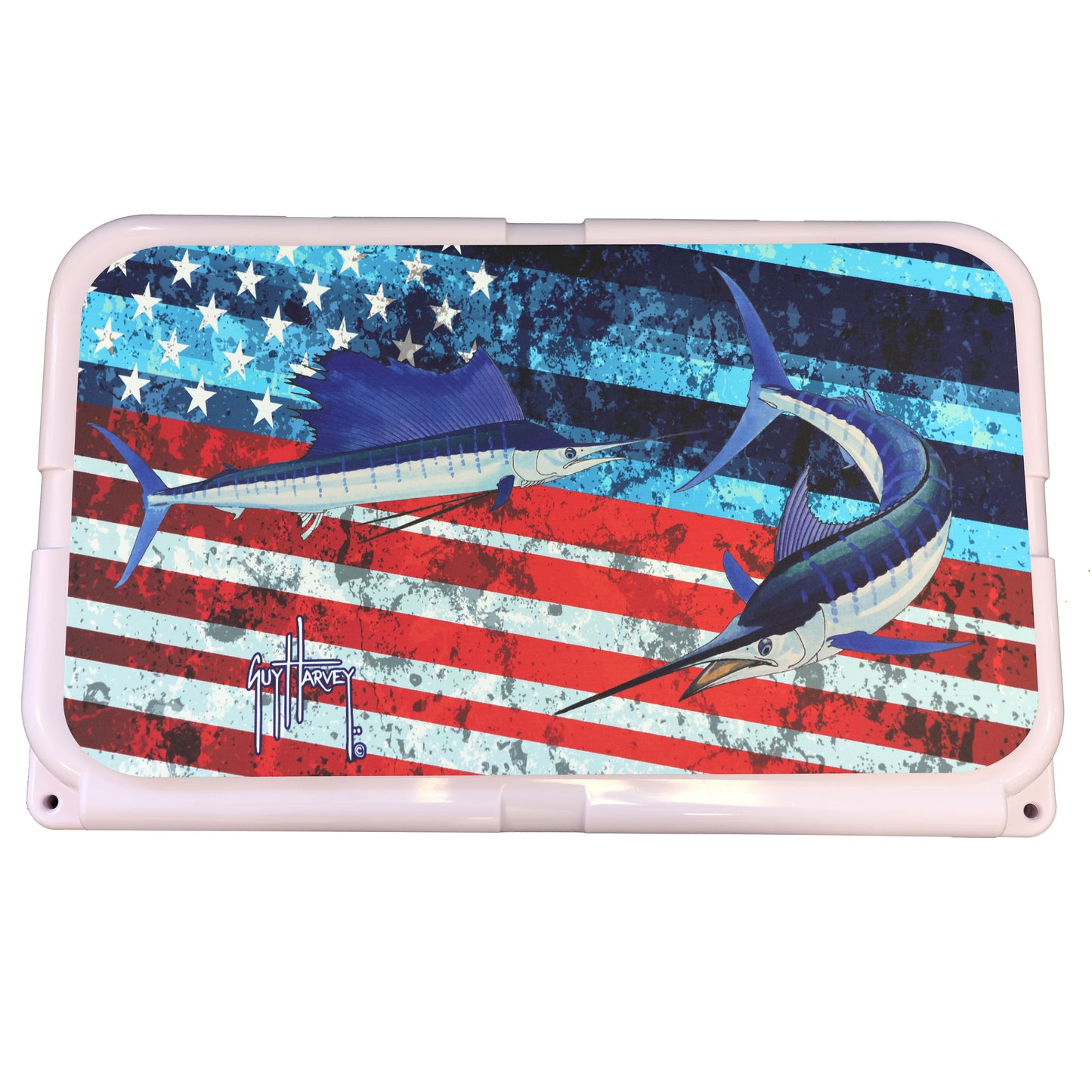 Guy Harvey Cooler Mat EVA Foam Deck Pad Fits Yeti Tundra 45 without wheels  Non-Slip, Marine Grade