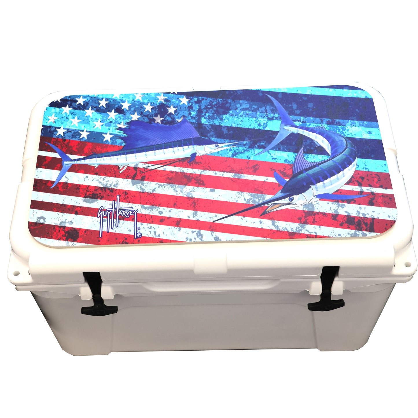 Guy Harvey Cooler Mat EVA Foam Deck Pad Fits Yeti Tundra 45 without wheels  Non-Slip, Marine Grade