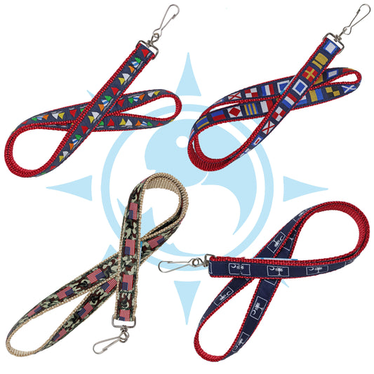 SoliVisk USA Made Lanyard ID Badge Holder Camo, Palmetto, Nautical, Sailboats