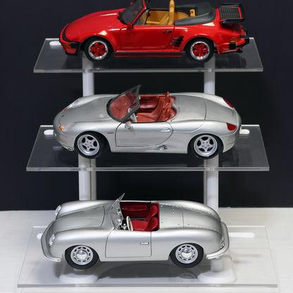 1:18 Scale Acrylic Display Stand for Model Cars, 3 Tier Collector Shelf