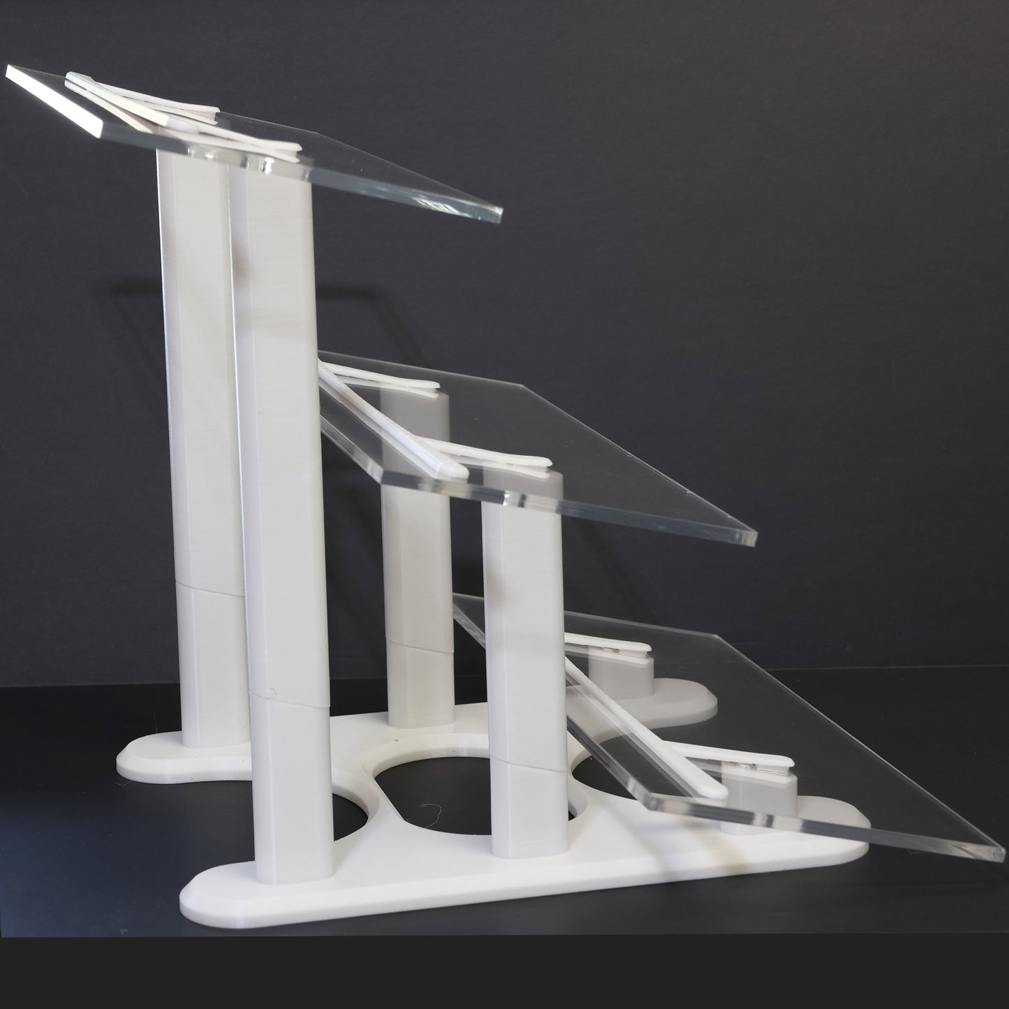 1:18 Scale Acrylic Display Stand for Model Cars, 3 Tier Collector Shelf