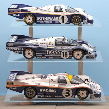 1:18 Scale Acrylic Display Stand for Model Cars, 3 Tier Collector Shelf
