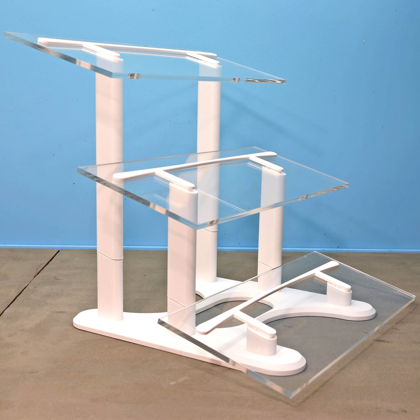 1:18 Scale Acrylic Display Stand for Model Cars, 3 Tier Collector Shelf