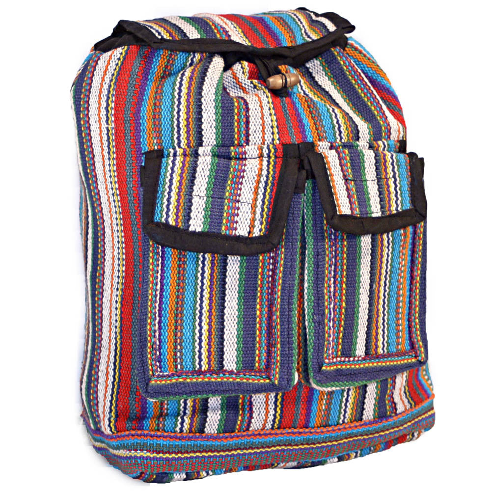 Mini Rainbow Retro Boho Daypack Backpack