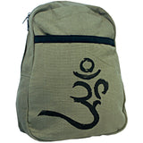 Mystic Om Blue Green and Yellow Mantra Backpacks