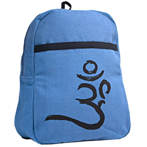 Mystic Om Blue Green and Yellow Mantra Backpacks