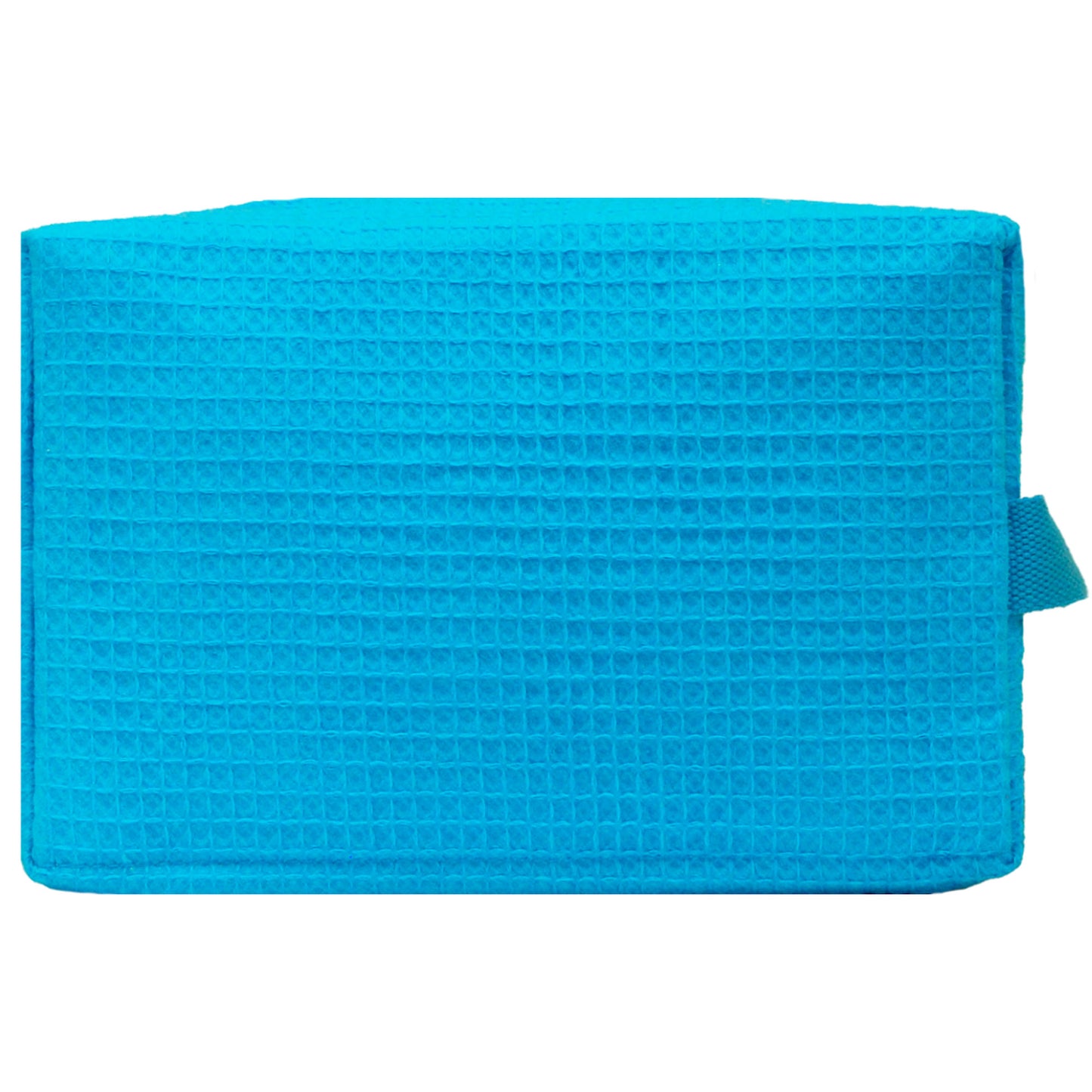 Waffle Weave Cosmetic Bags Size in a Rainbow of Colors 9L x 6H x 3" W