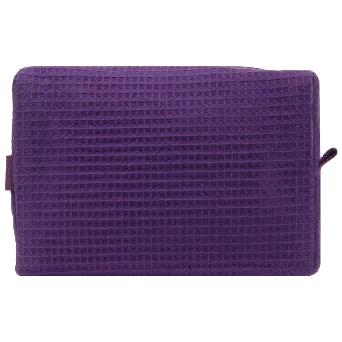 Waffle Weave Cosmetic Bags Size in a Rainbow of Colors 9L x 6H x 3" W